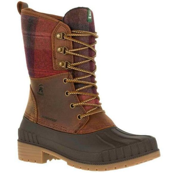 Kamik Sienna F2 Snow Boot Cuffed Plaid Snow Boot - Picture 11 of 11
